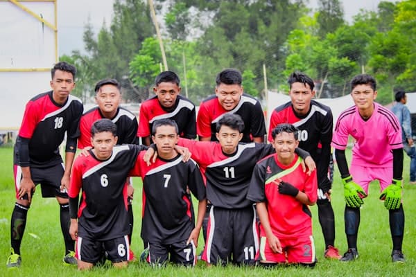 Youth football team group photo - Millfield United FC success story